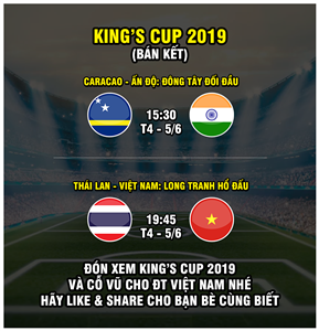VTC sẽ phát sóng chính thức giải đấu bóng đá giao hữu King’ Cup 2019