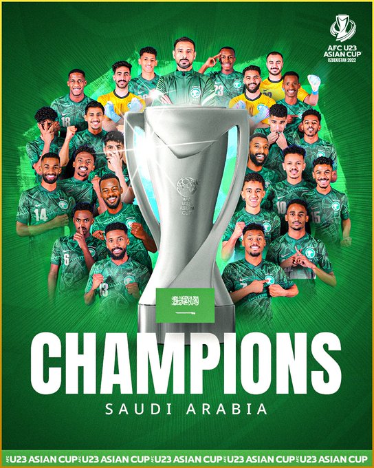 U23 Saudi Arabia lên ngôi vô địch AFC U23 Asian Cup 2022 mà không thủng bàn nào - Ảnh 4.