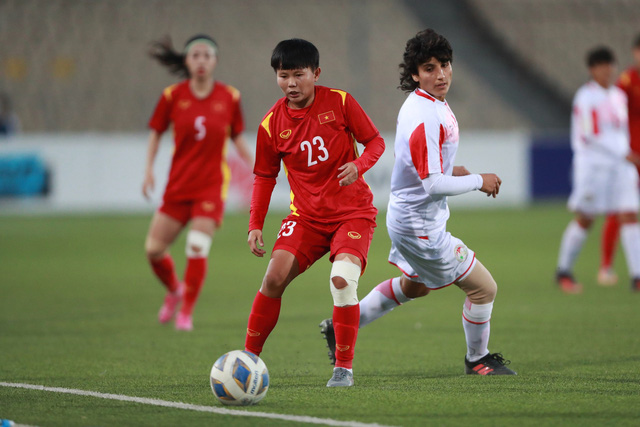 Thắng cách biệt Tajikistan 7-0, ĐT nữ Việt Nam giành vé dự VCK ASIAN Cup 2022 - Ảnh 1.