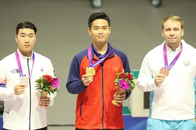 Đoàn thể thao Việt Nam giành huy chương vàng đầu tiên tại ASIAD 19 - Ảnh 1.