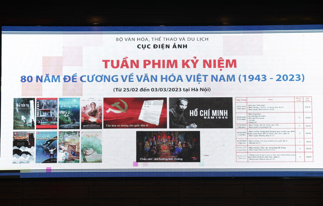 Khai mạc Tuần phim kỷ niệm 80 năm Đề cương về văn hóa Việt Nam (1943-2023) - Ảnh 1.