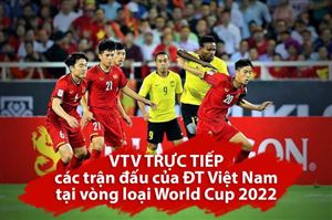 VTV trực tiếp 3 trận đấu vòng loại thứ 2 World Cup 2022 của ĐT Việt Nam