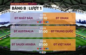 Lịch thi đấu và trực tiếp lượt trận đầu tiên bảng B: Saudi Arabia – Việt Nam, Nhật Bản – Oman | Vòng loại thứ 3 FIFA World Cup Qatar 2022