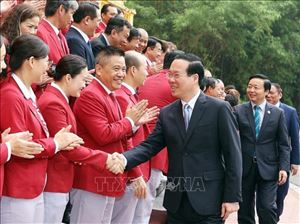Chủ tịch nước biểu dương các gương mặt vàng của Thể thao Việt Nam tại SEA Games 32