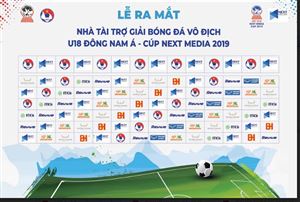 Next Media có bản quyền phát sóng toàn bộ giải bóng đá vô địch U18 Đông Nam Á tại 12 quốc gia