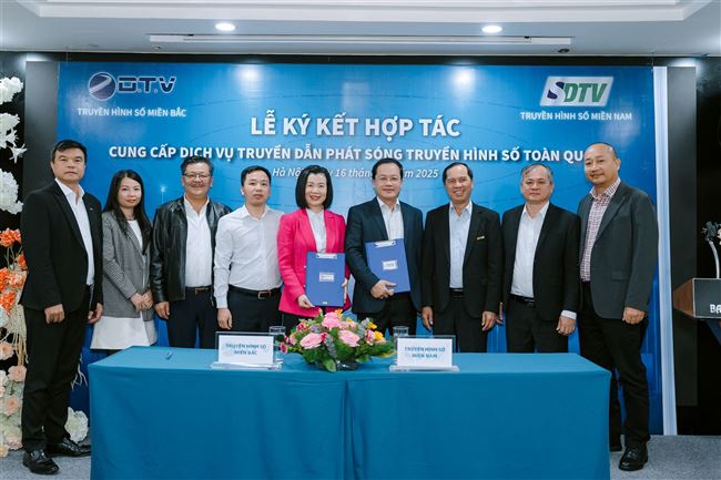 DTV và SDTV ký kết hợp tác truyền dẫn, phát sóng truyền hình số mặt đất 