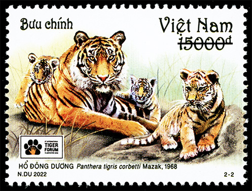 Việt Nam phát hành bộ tem về hổ nhân dịp Diễn đàn quốc tế về bảo tồn hổ - Ảnh 2.