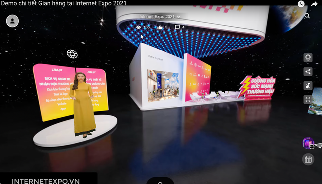 Ứng dụng công nghệ thực tế ảo - điểm nhấn tại triển lãm Internet Expo 2021 - Ảnh 2.