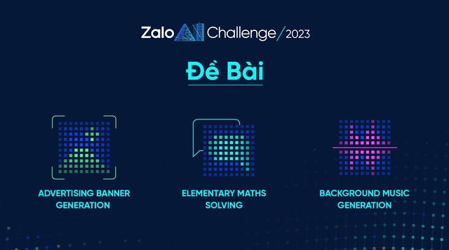 Xây dựng mô hình AI tự giải toán, thiết kế hình ảnh và sáng tác nhạc tại Zalo AI Challenge 2023 - Ảnh 1.