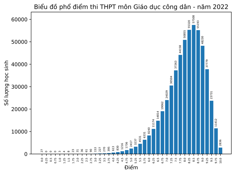 Bộ GD&ĐT công bố điểm thi tốt nghiệp THPT năm 2022 - Ảnh 8.