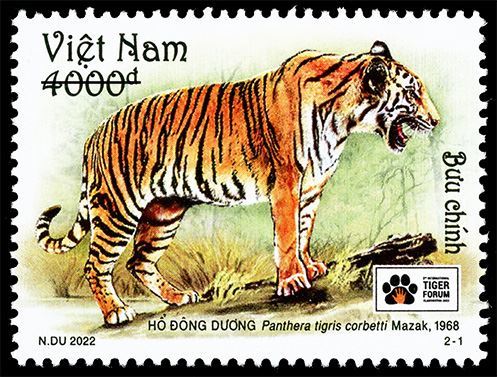 Việt Nam phát hành bộ tem về hổ nhân dịp Diễn đàn quốc tế về bảo tồn hổ