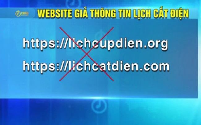 Nhiều website giả thông tin lịch cắt điện, ngành Điện lực lên tiếng