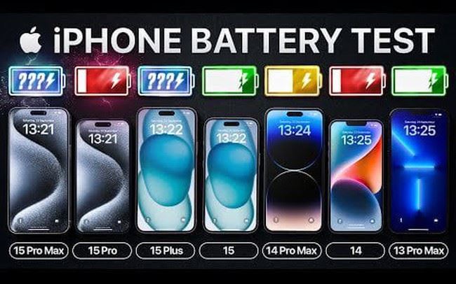 iPhone nào có thời lượng pin tốt nhất?