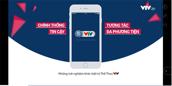 Ra mắt ứng dụng dành riêng cho thể thao VTV Sports trên iOS và Android