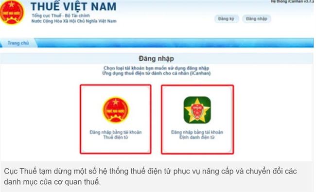 Tạm dừng một số hệ thống thuế điện tử đến sáng 17/3